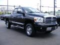 2008 Brilliant Black Crystal Pearl Dodge Ram 2500 Laramie Quad Cab 4x4  photo #3