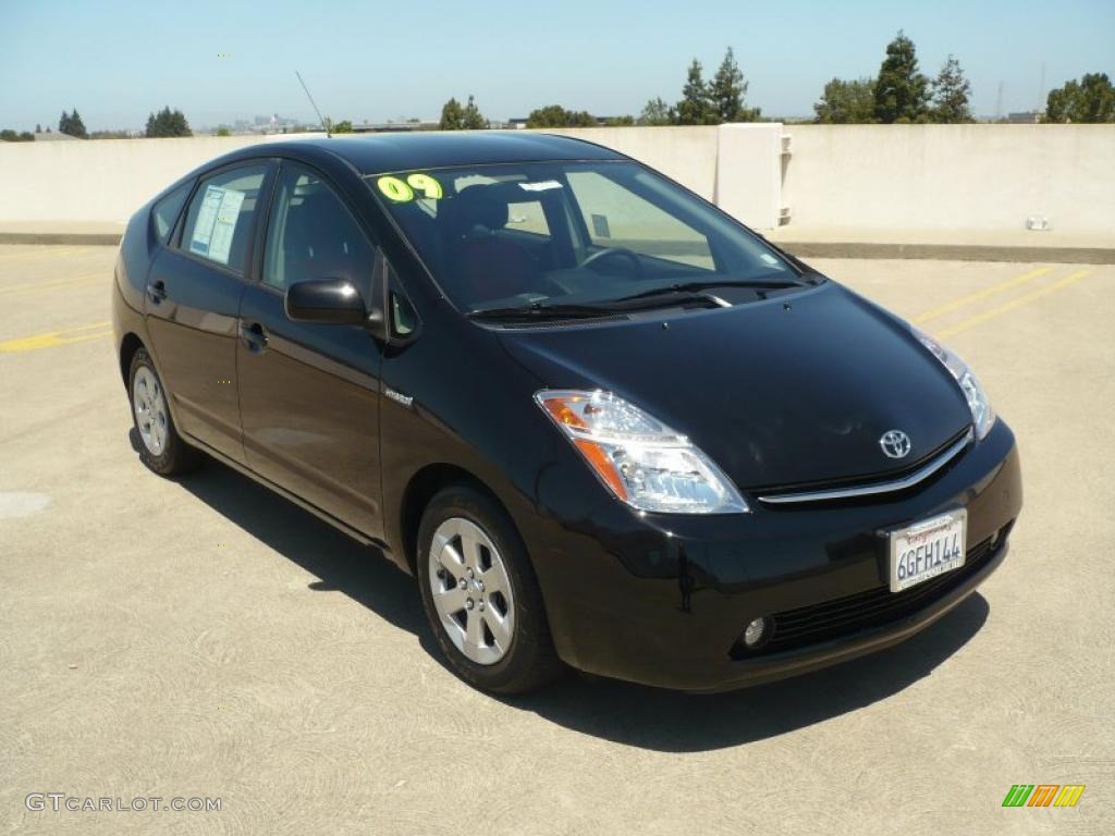 2009 Prius Hybrid Touring - Black / Dark Gray photo #1