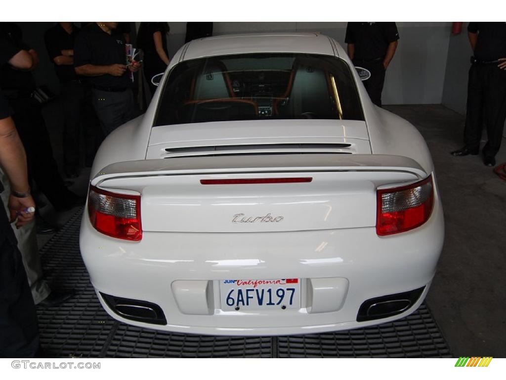 2007 911 Turbo Coupe - Carrara White / Black/Terracotta photo #3