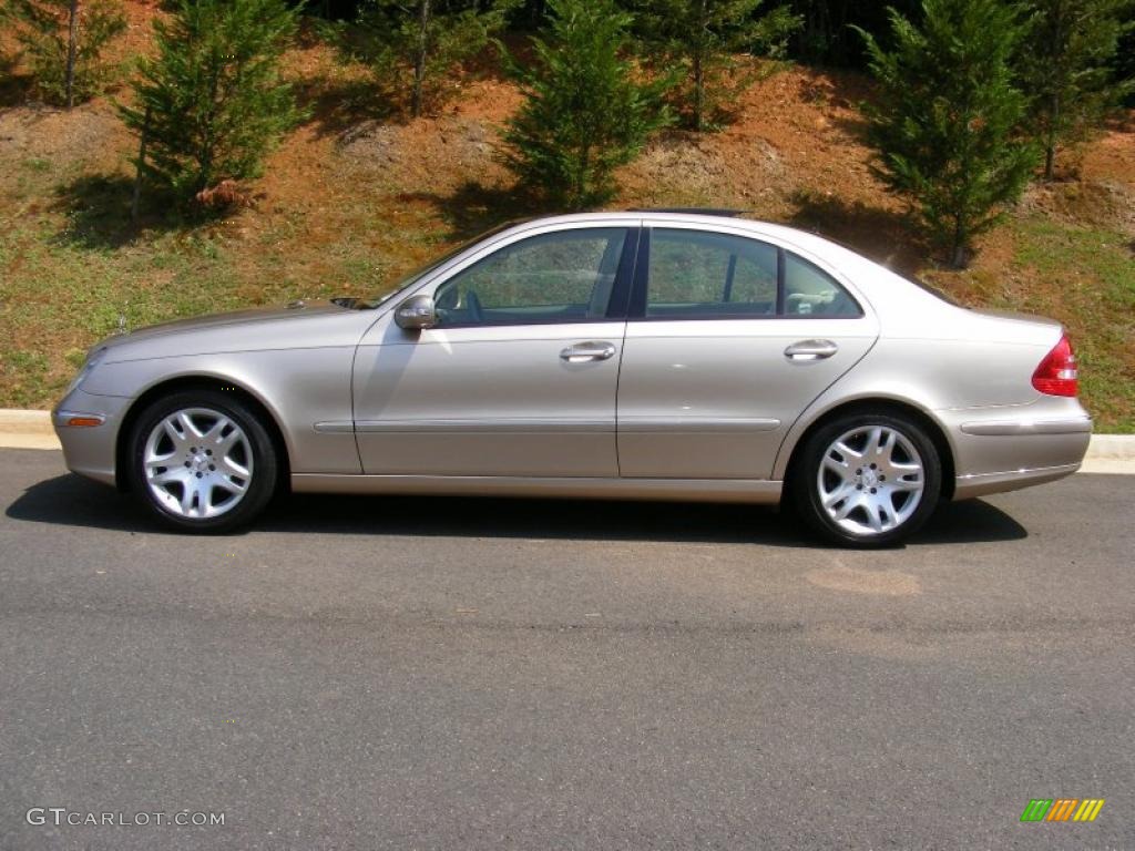 2003 E 500 Sedan - Desert Silver Metallic / Oyster photo #8