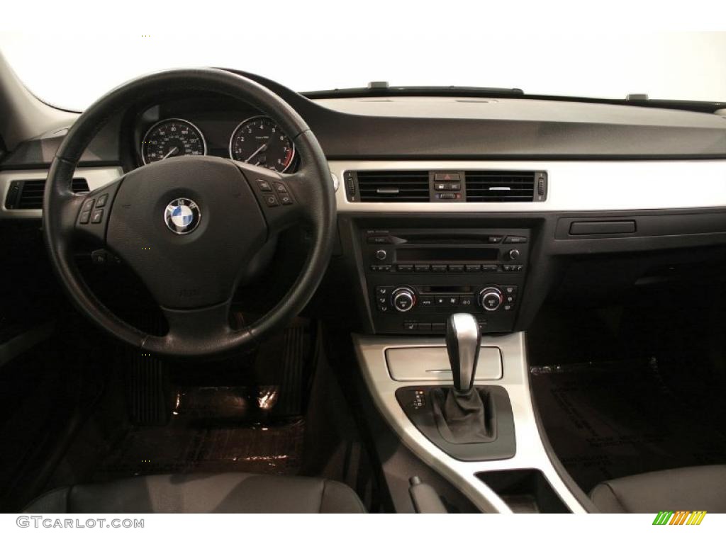 2007 3 Series 335xi Sedan - Montego Blue Metallic / Black Dakota Leather photo #22