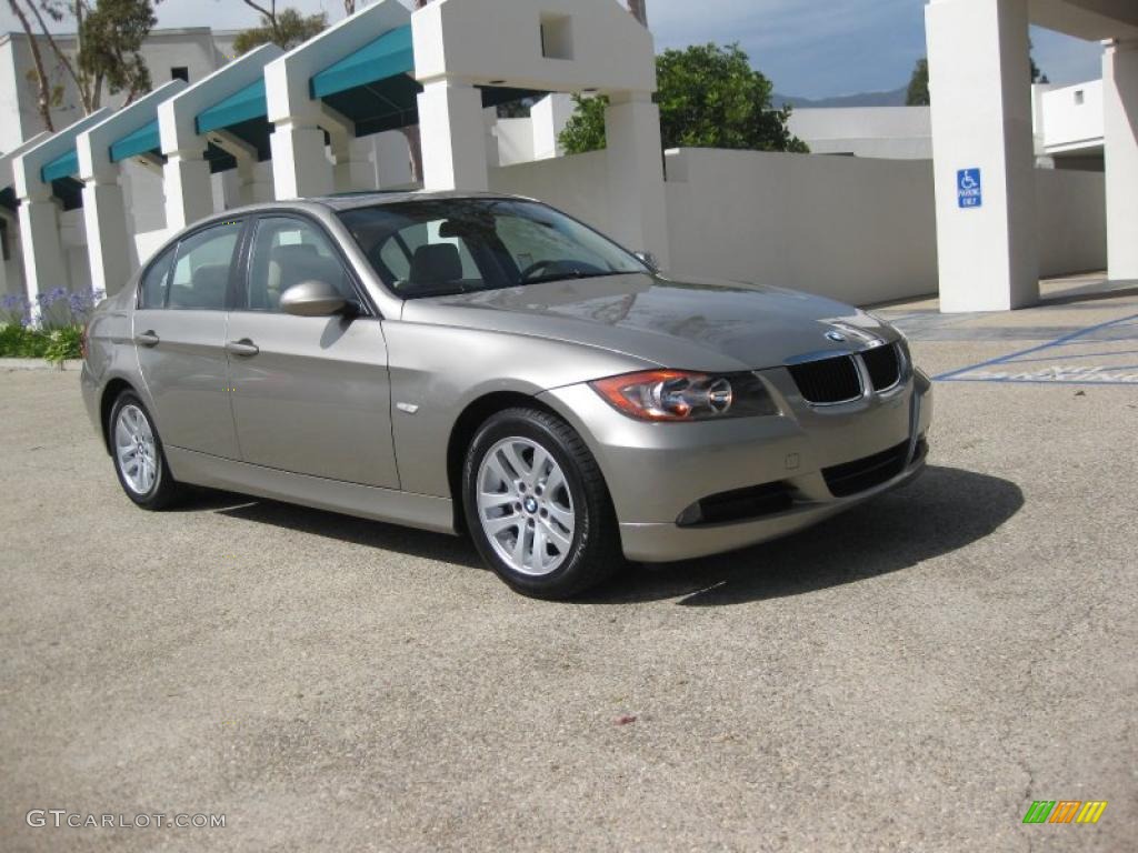 2007 3 Series 328i Sedan - Platinum Bronze Metallic / Beige photo #7