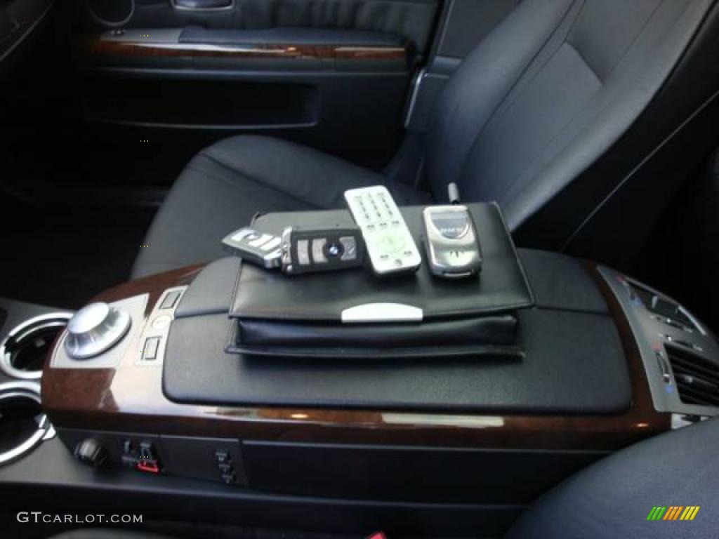 2003 7 Series 745i Sedan - Black Sapphire Metallic / Black/Black photo #8