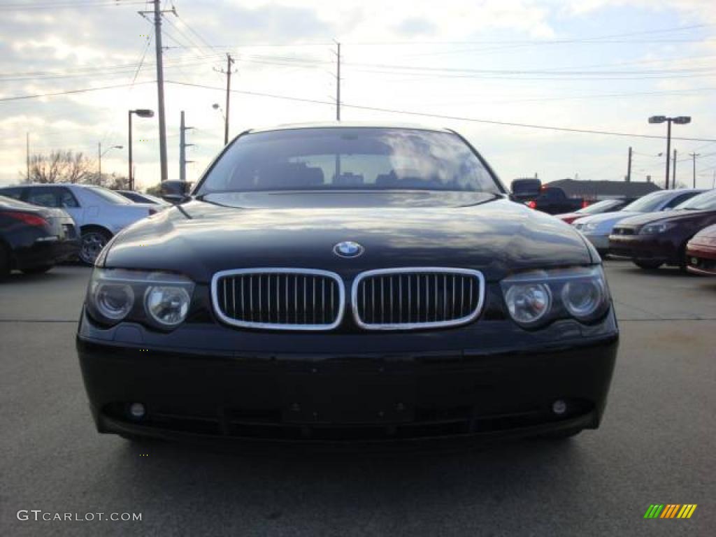 2003 7 Series 745i Sedan - Black Sapphire Metallic / Black/Black photo #11