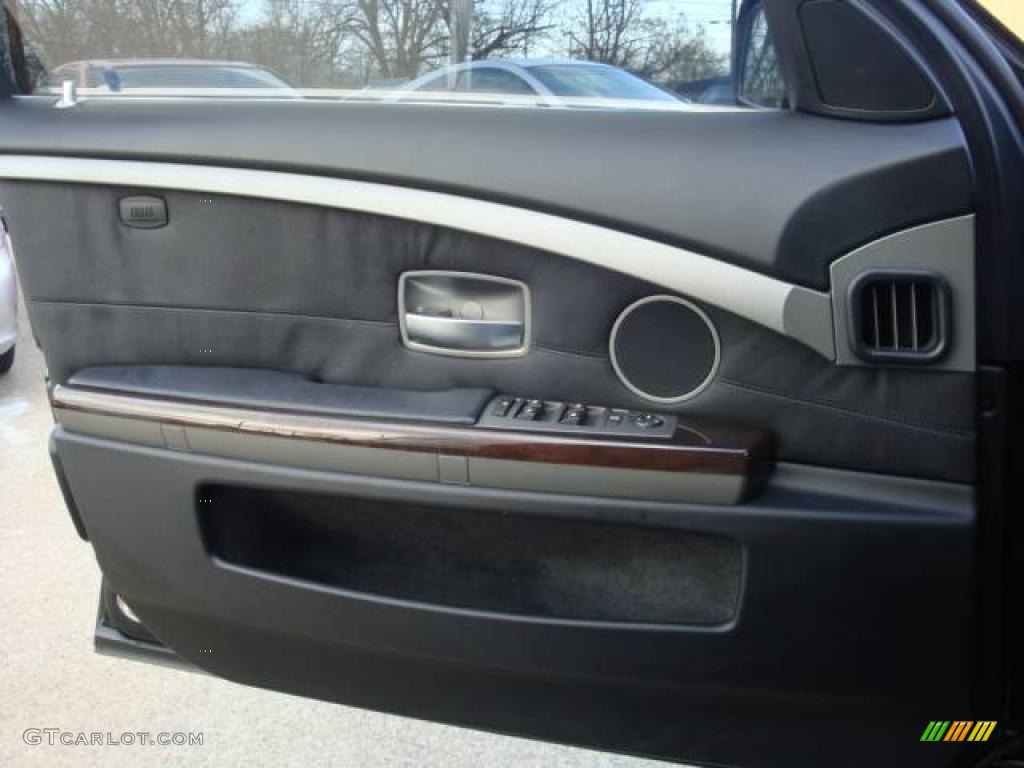 2003 7 Series 745i Sedan - Black Sapphire Metallic / Black/Black photo #12