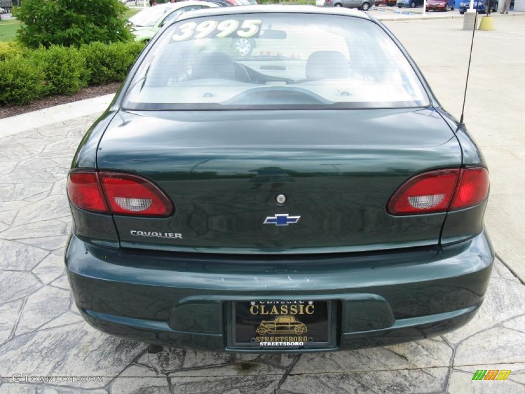 2002 Cavalier Sedan - Forest Green Metallic / Neutral photo #6