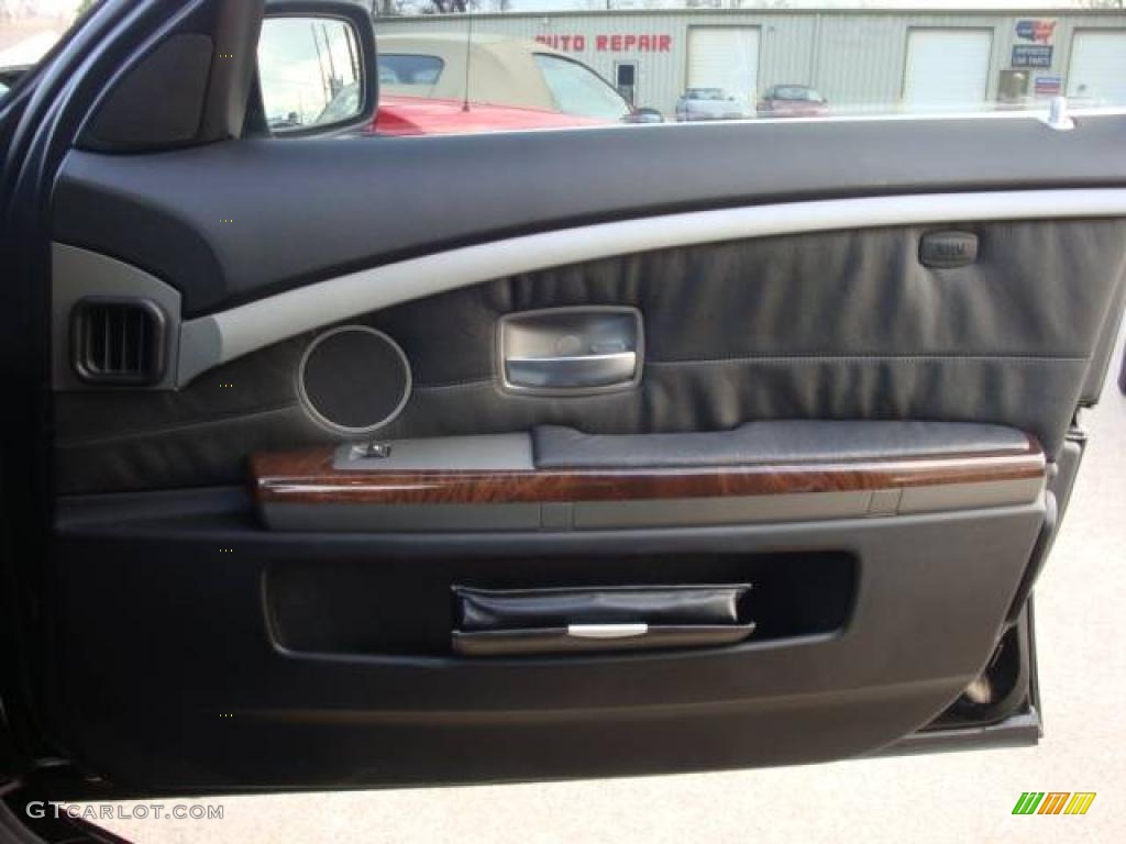 2003 7 Series 745i Sedan - Black Sapphire Metallic / Black/Black photo #13
