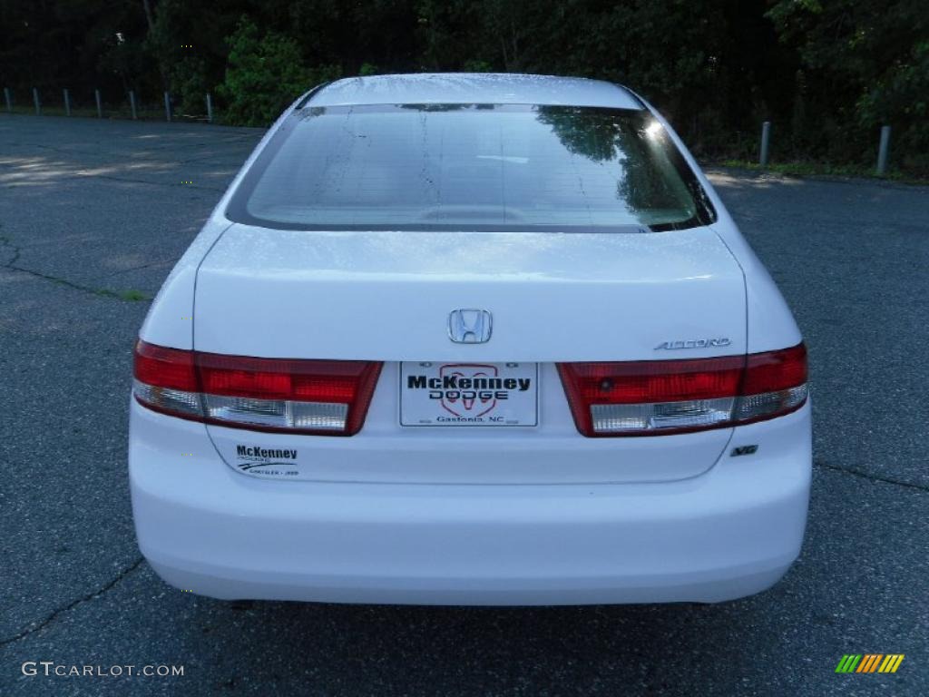 2003 Accord EX V6 Sedan - Taffeta White / Ivory photo #3