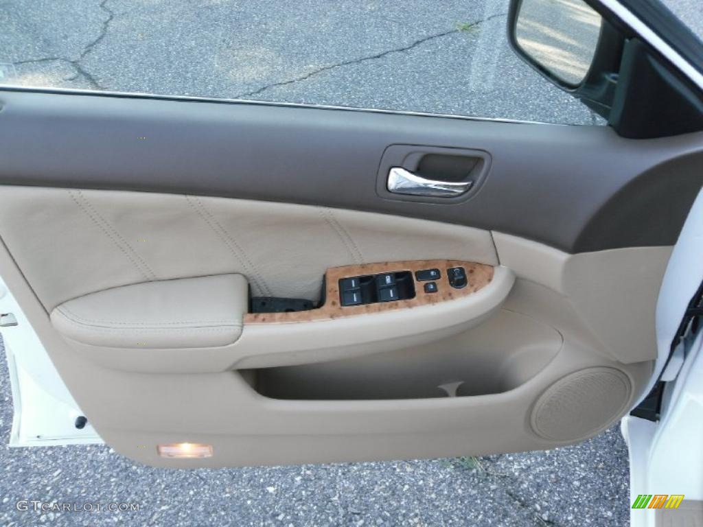 2003 Accord EX V6 Sedan - Taffeta White / Ivory photo #8