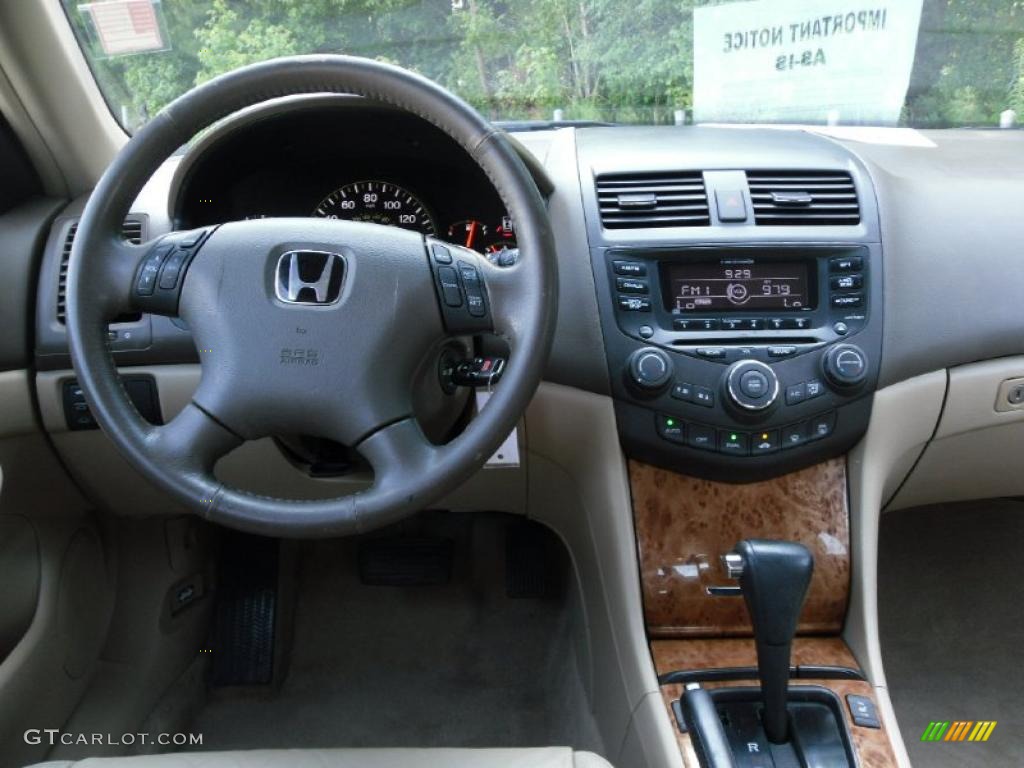 2003 Accord EX V6 Sedan - Taffeta White / Ivory photo #16