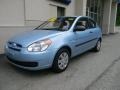 2007 Ice Blue Hyundai Accent GS Coupe  photo #2