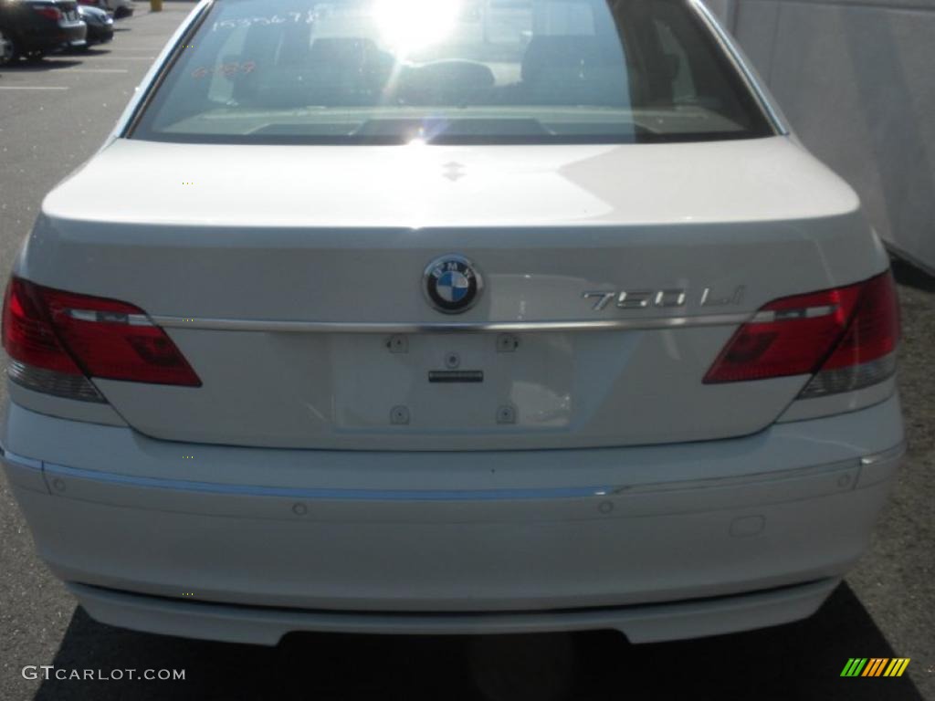 2008 7 Series 750Li Sedan - Alpine White / Cream Beige photo #4