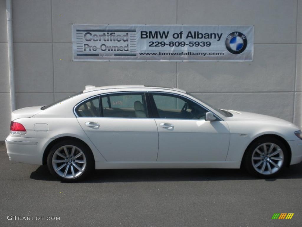 2008 7 Series 750Li Sedan - Alpine White / Cream Beige photo #21