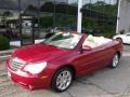 2008 Inferno Red Crystal Pearl Chrysler Sebring Limited Convertible  photo #12