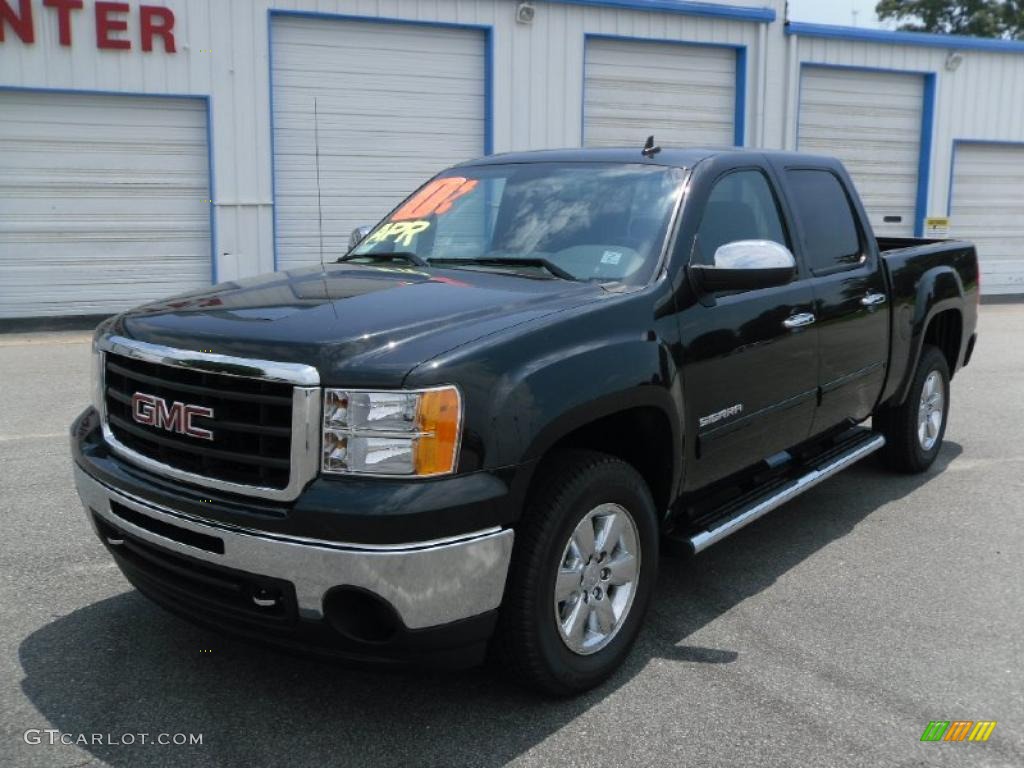 2010 Sierra 1500 SLE Crew Cab - Onyx Black / Ebony photo #1