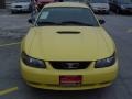 2002 Zinc Yellow Ford Mustang V6 Coupe  photo #12