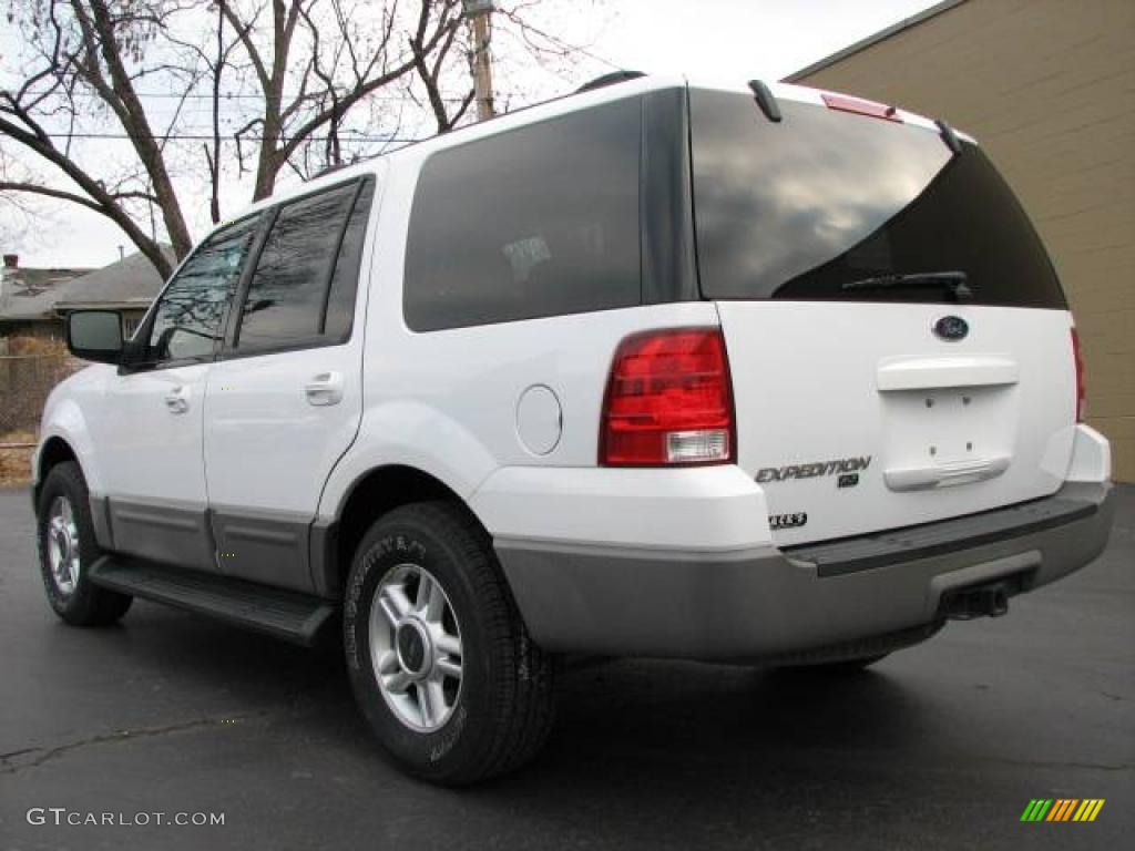 2003 Expedition XLT 4x4 - Oxford White / Flint Grey photo #6
