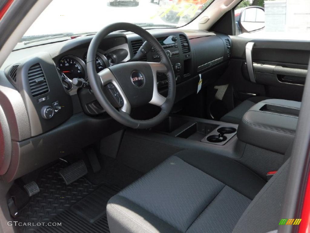 2010 Sierra 1500 SLE Extended Cab - Fire Red / Ebony photo #22