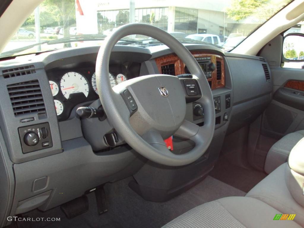 2006 Ram 1500 SLT TRX Regular Cab 4x4 - Black / Medium Slate Gray photo #5