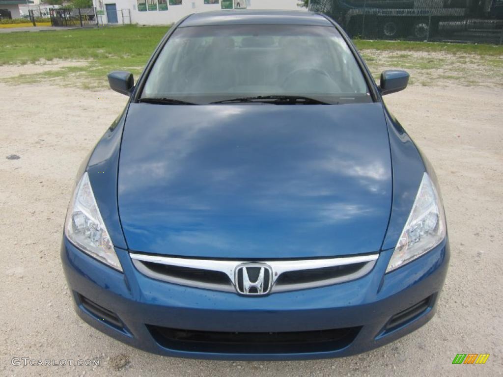 2006 Accord EX-L V6 Sedan - Sapphire Blue Pearl / Black photo #2