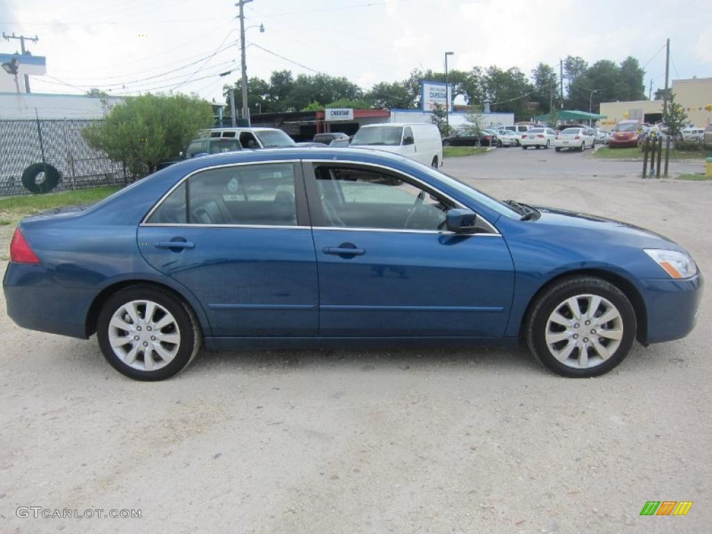 2006 Accord EX-L V6 Sedan - Sapphire Blue Pearl / Black photo #4