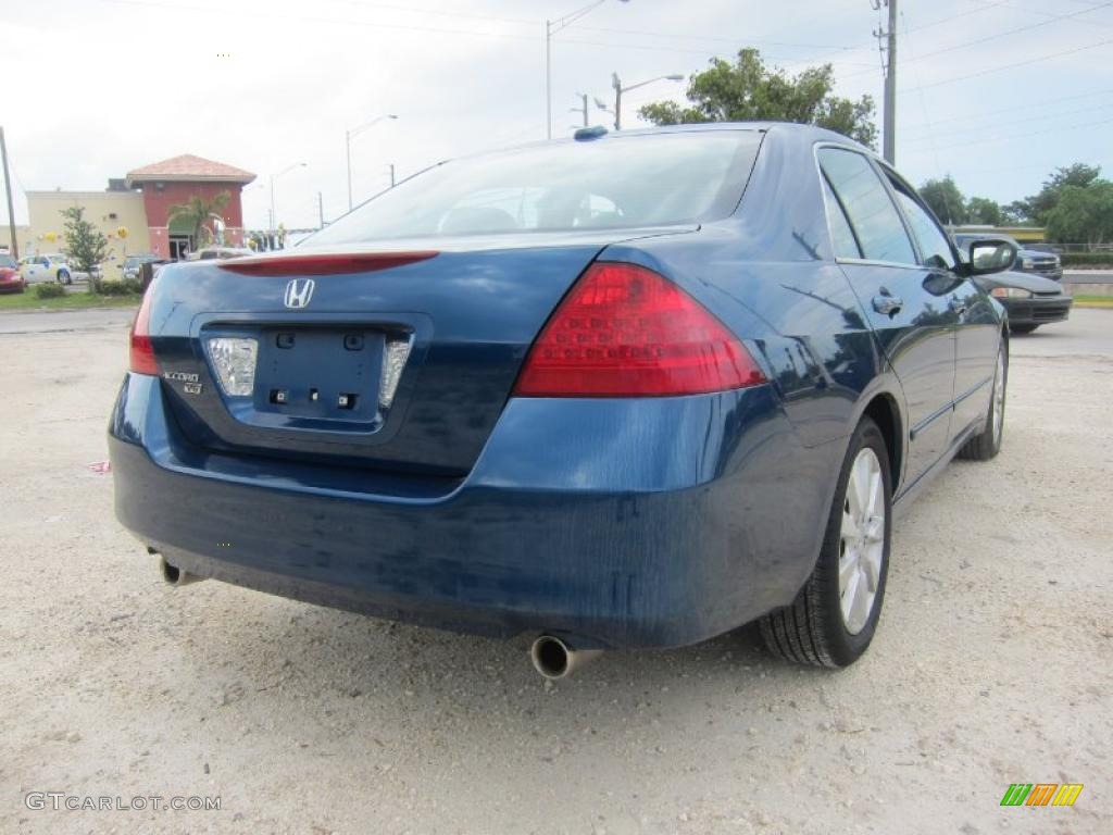 2006 Accord EX-L V6 Sedan - Sapphire Blue Pearl / Black photo #5