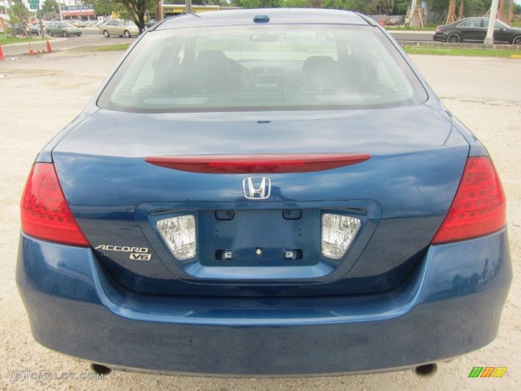 2006 Accord EX-L V6 Sedan - Sapphire Blue Pearl / Black photo #6