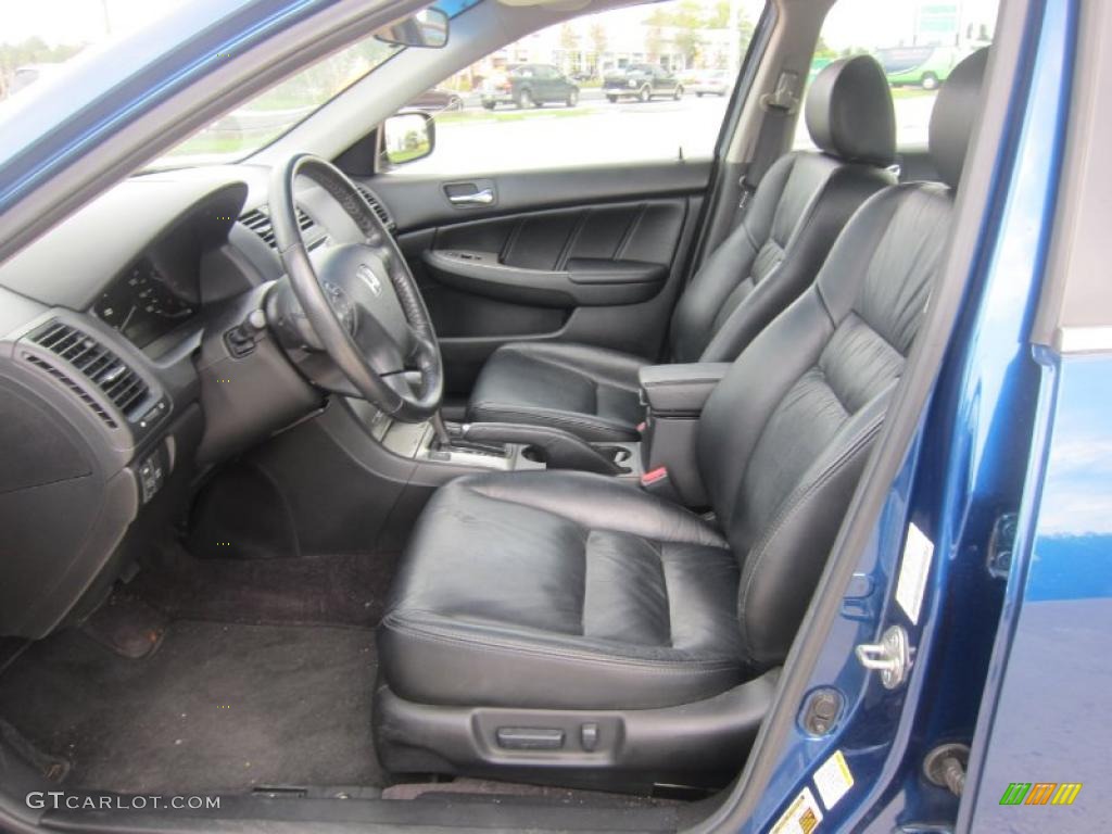 2006 Accord EX-L V6 Sedan - Sapphire Blue Pearl / Black photo #9