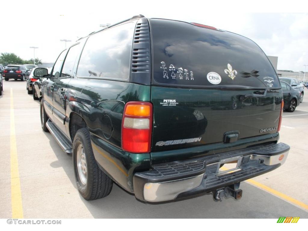 2002 Suburban 1500 LT - Forest Green Metallic / Tan photo #3