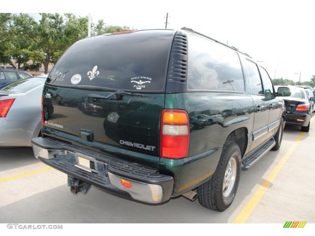 2002 Suburban 1500 LT - Forest Green Metallic / Tan photo #4