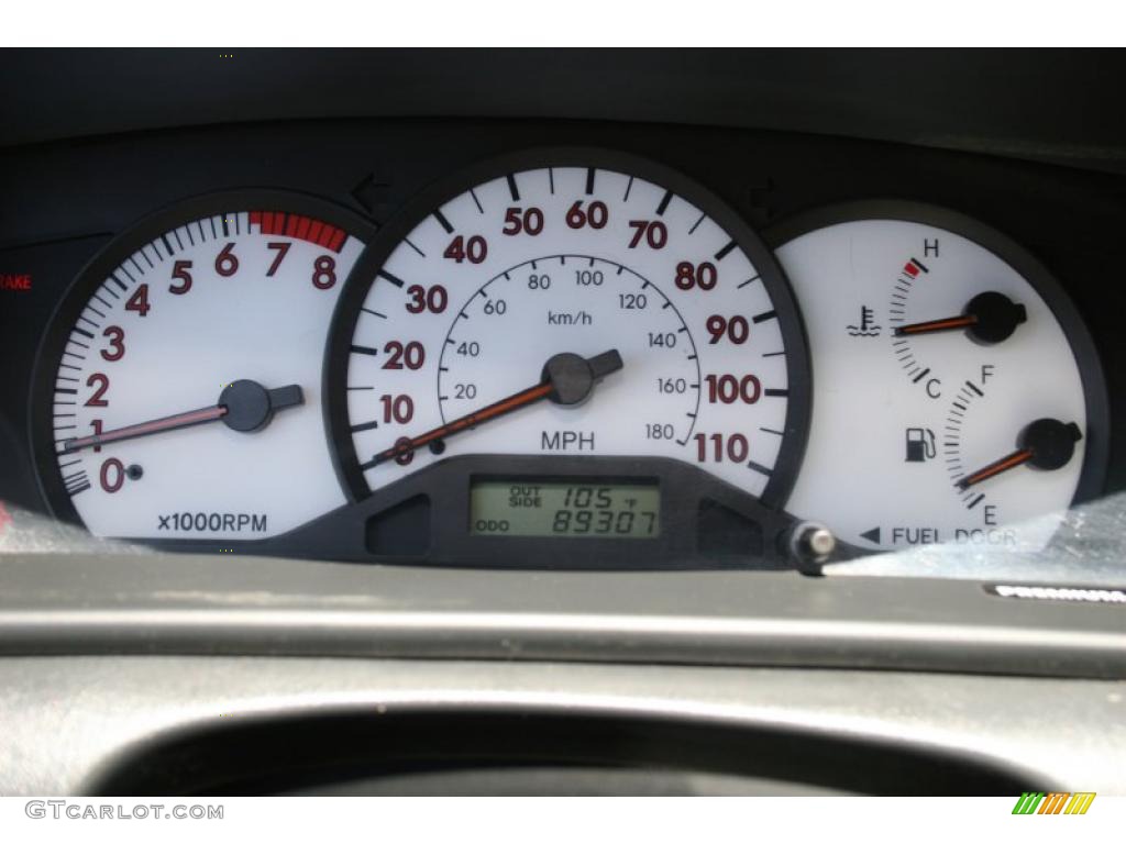 2004 Toyota Corolla S Gauges Photo #31476305