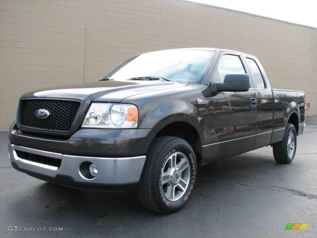 2006 F150 XLT SuperCab - Dark Stone Metallic / Medium/Dark Flint photo #2