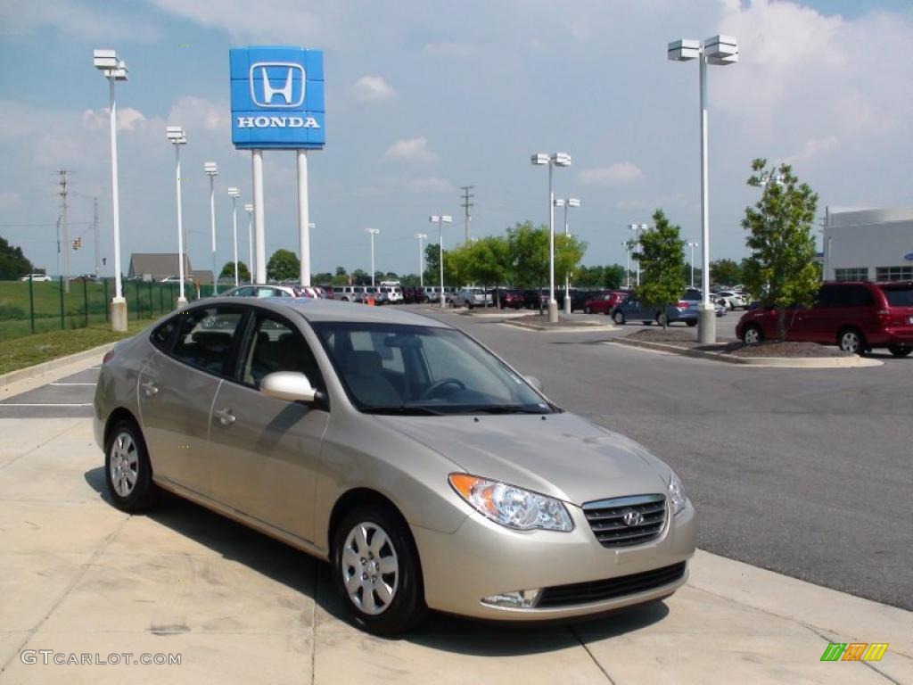 2009 Elantra GLS Sedan - Laguna Sand / Beige photo #2