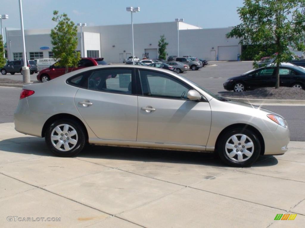 2009 Elantra GLS Sedan - Laguna Sand / Beige photo #4