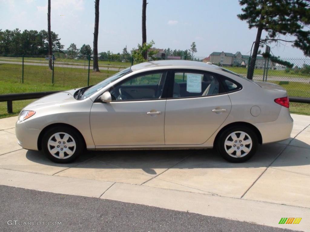 2009 Elantra GLS Sedan - Laguna Sand / Beige photo #10