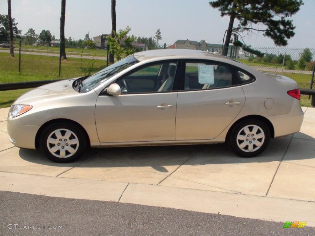 2009 Elantra GLS Sedan - Laguna Sand / Beige photo #11