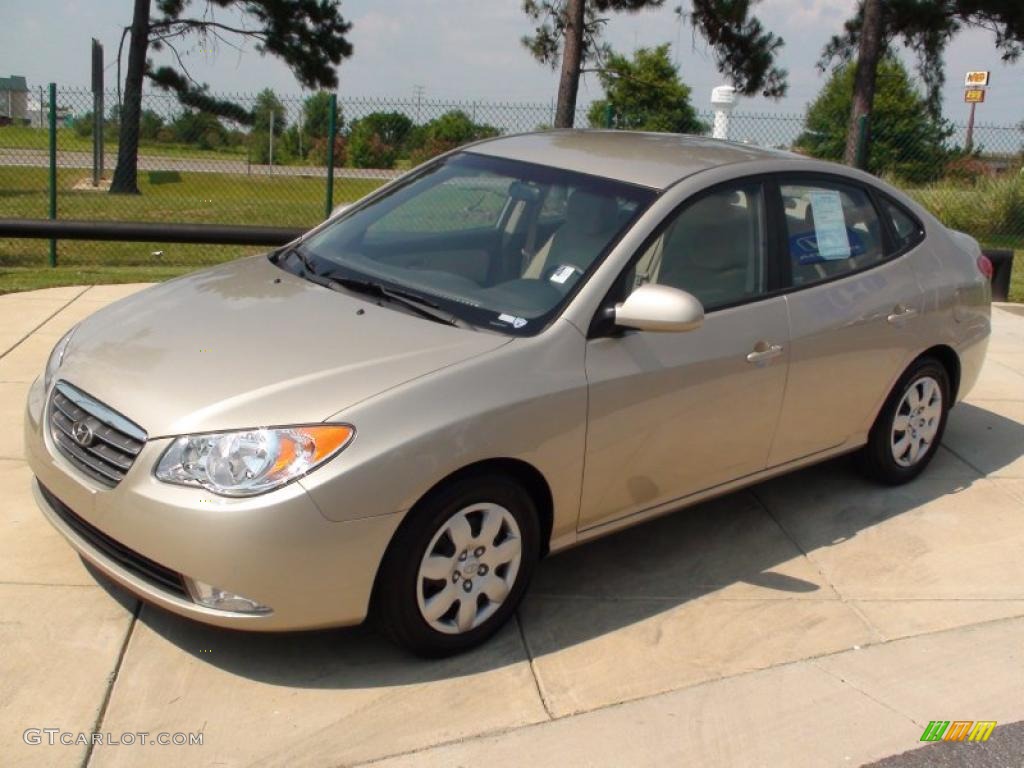 2009 Elantra GLS Sedan - Laguna Sand / Beige photo #12