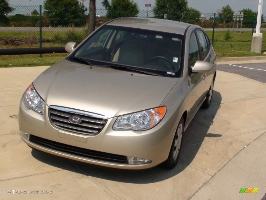 2009 Elantra GLS Sedan - Laguna Sand / Beige photo #13