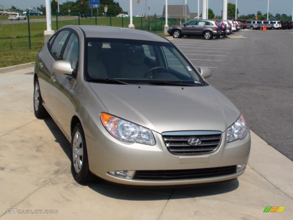 2009 Elantra GLS Sedan - Laguna Sand / Beige photo #14