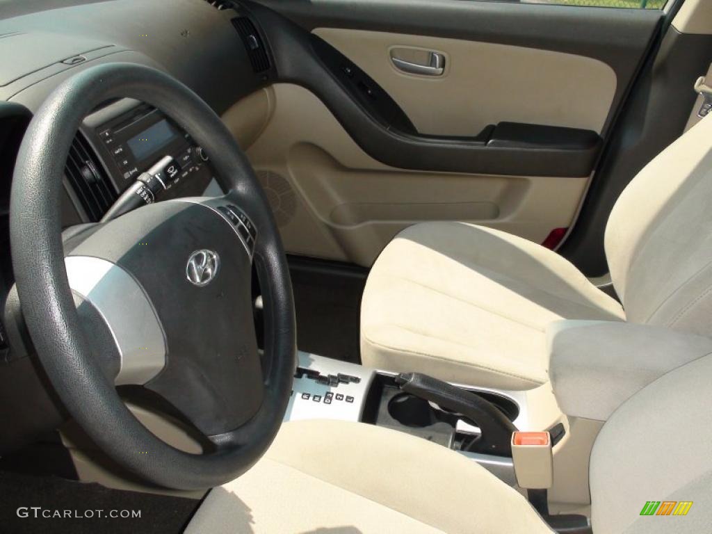 2009 Elantra GLS Sedan - Laguna Sand / Beige photo #15