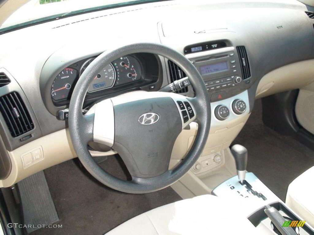 2009 Elantra GLS Sedan - Laguna Sand / Beige photo #16