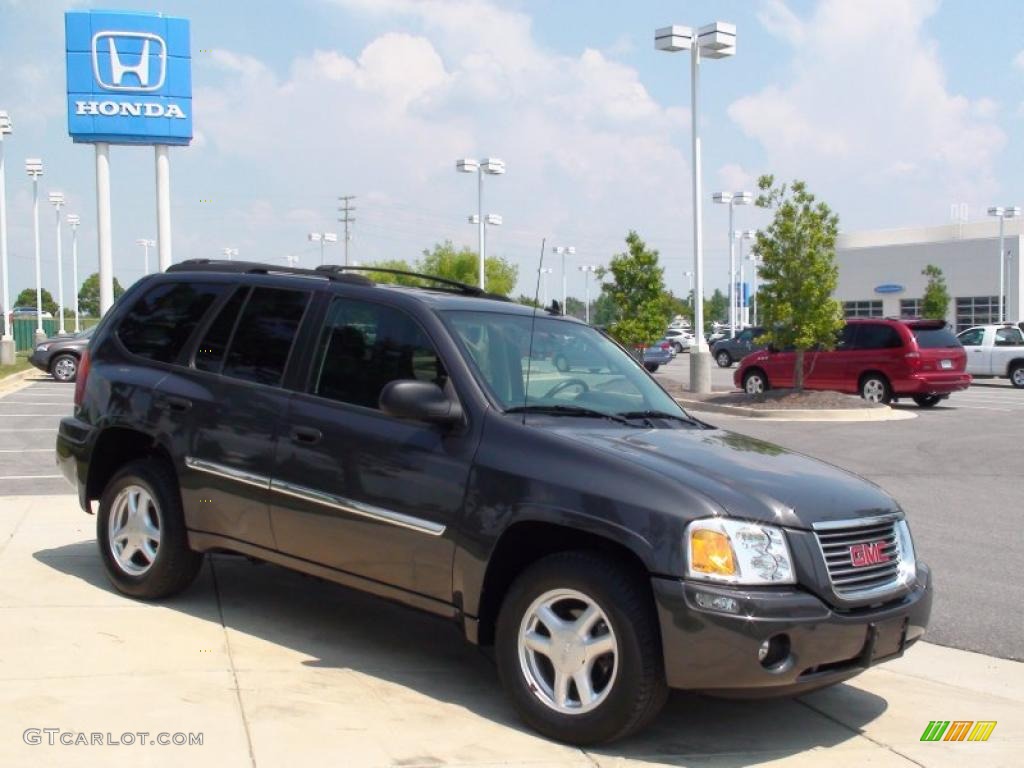 2007 Envoy SLT 4x4 - Graphite Gray Metallic / Ebony photo #3