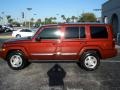2008 Red Rock Crystal Pearl Jeep Commander Limited  photo #1