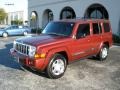 2008 Red Rock Crystal Pearl Jeep Commander Limited  photo #8