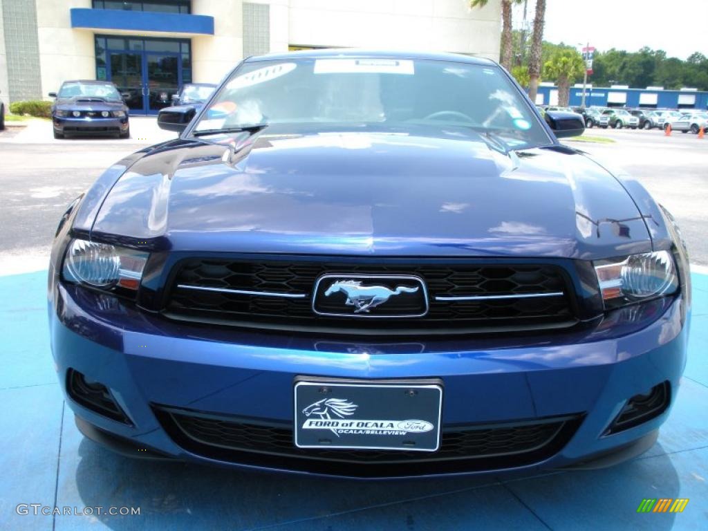 2010 Mustang V6 Premium Coupe - Kona Blue Metallic / Charcoal Black photo #8