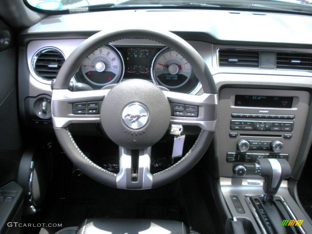 2010 Mustang V6 Premium Coupe - Kona Blue Metallic / Charcoal Black photo #17