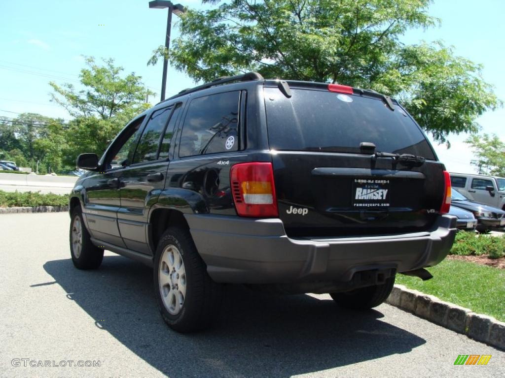 2001 Grand Cherokee Laredo 4x4 - Black / Agate photo #2