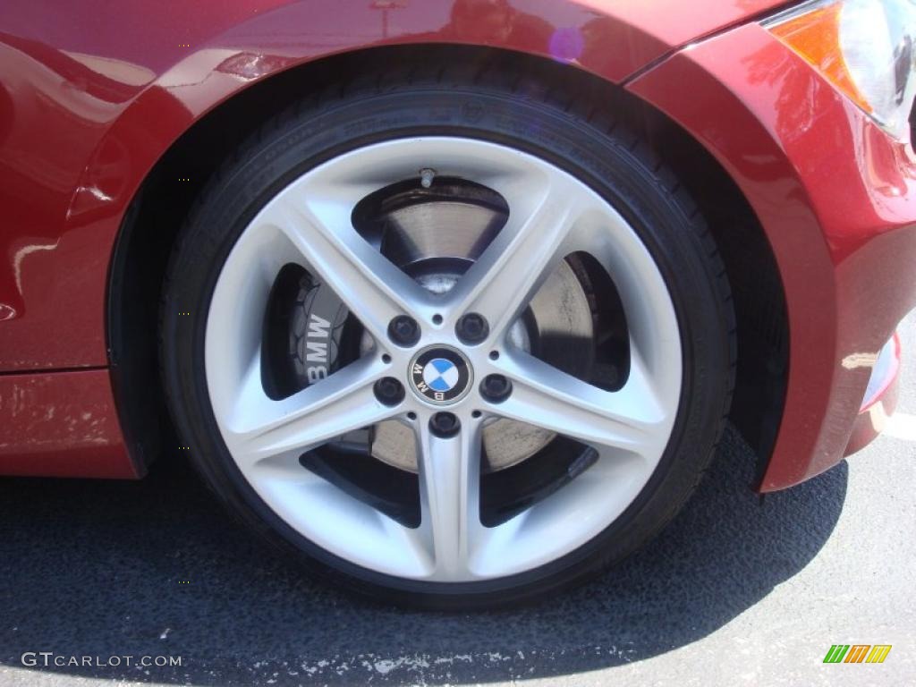2008 1 Series 135i Coupe - Sedona Red Metallic / Coral Red photo #7