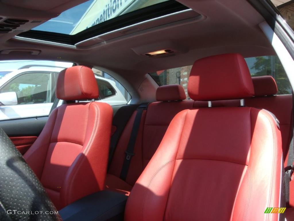 2008 1 Series 135i Coupe - Sedona Red Metallic / Coral Red photo #9