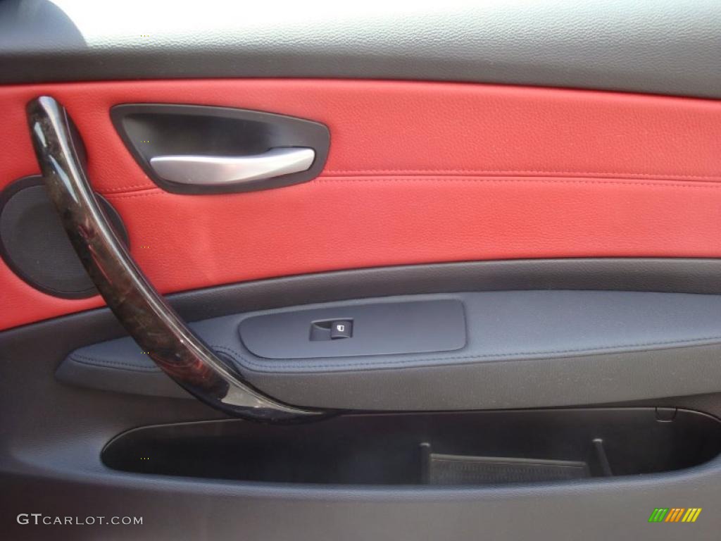 2008 1 Series 135i Coupe - Sedona Red Metallic / Coral Red photo #12